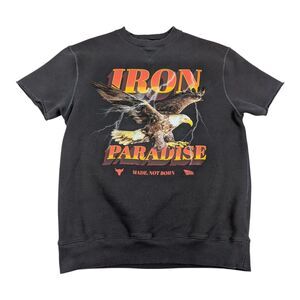 Under Armour x Project Rock Iron Paradise Eagle OG Cutoff Sweat Shirt Mens Small